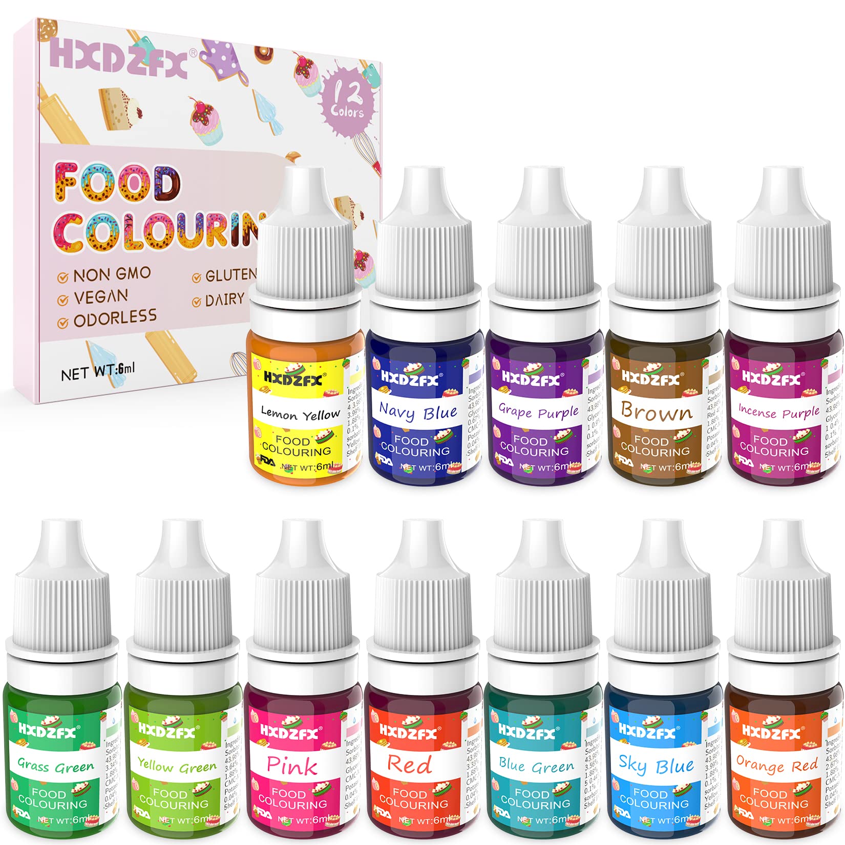 FOOD COLOURING, FLAVOURS, EDIBLE / LUSTRE DUST